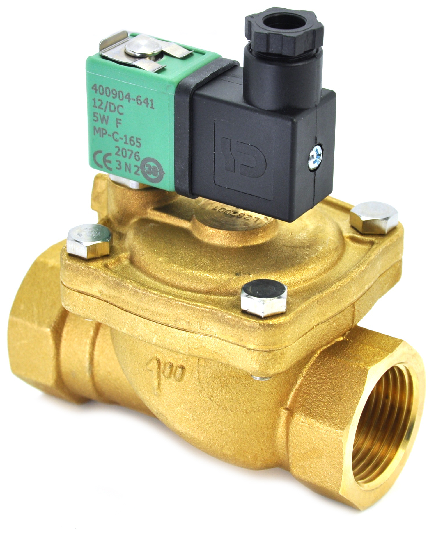 Solenoid Valve 2"BSP 2/2 NO Brass EPDM WRAS 0.5-9bar 230VAC IP65